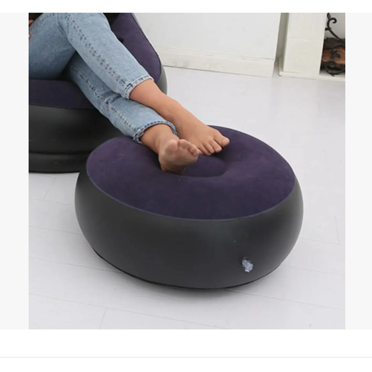 GENERICO - Sillon Inflable Puff Tumbona Con Reposa Pies