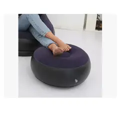 GENERICO - Sillon Inflable Puff Tumbona Con Reposa Pies