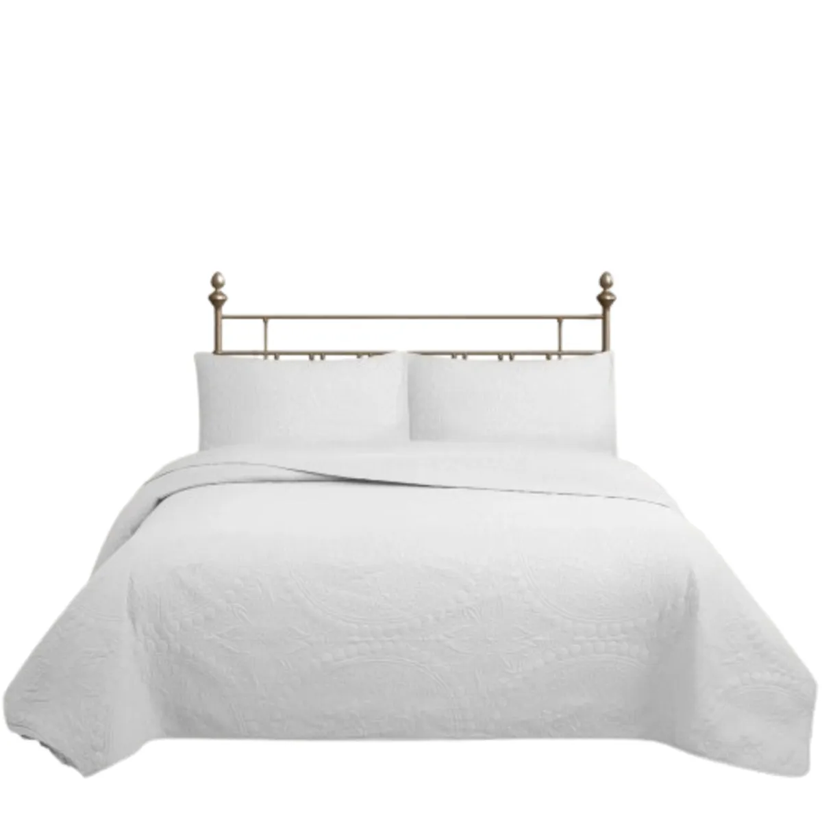 GENERICO - CUBRECAMA QUILT REVERSIBLE KING 250 X 240 CM  BLANCO - WONDER COLLECTION MARTINÉ