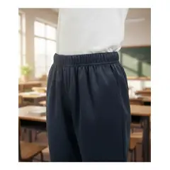 GENERICO - Pantalón de buzo escolar azul marino tela fantasía talla 16