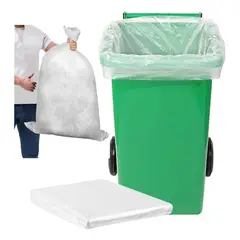 GENERICO - Bolsas Basura Transparente Carga Pesada, 120x100cm, 20 Unid.