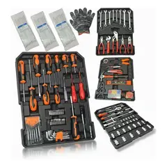 GENERICO - Maleta De Herramientas 199 Pcs Tasbel Profesional + Ruedas Negro
