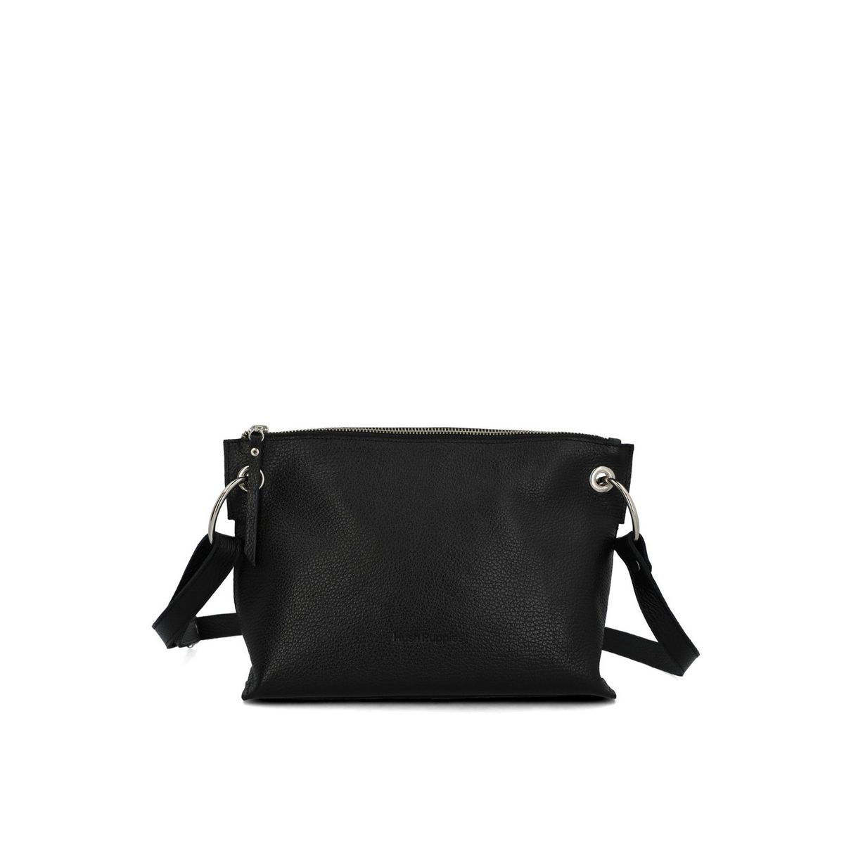 HUSH PUPPIES - Cartera Cuero Mujer Fabia Cross Negro HUSH PUPPIES