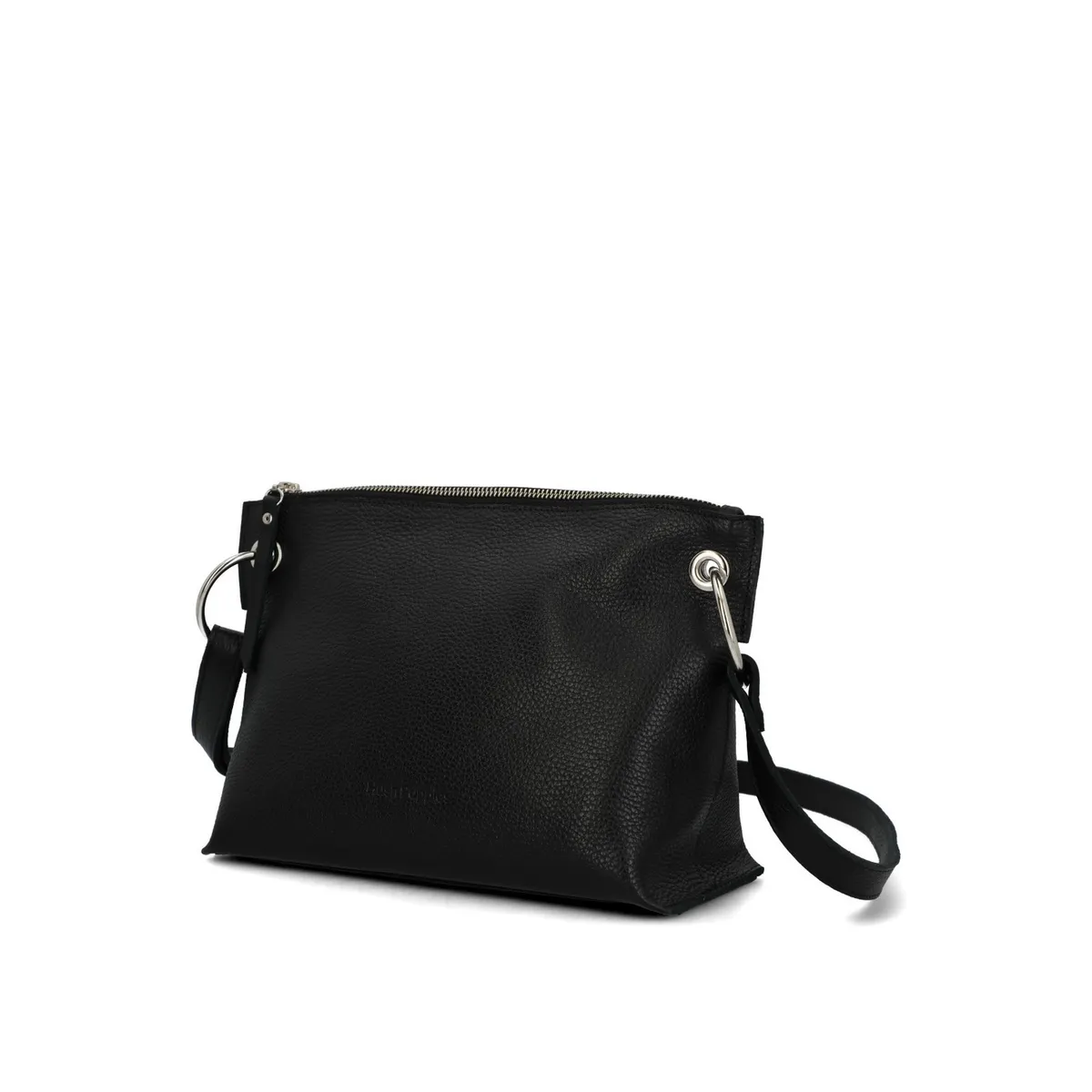 HUSH PUPPIES - Cartera Cuero Mujer Fabia Cross Negro HUSH PUPPIES