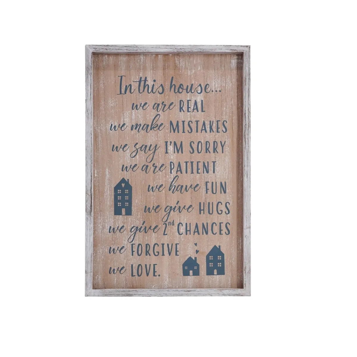 GENERICO - CUADRO MADERA CONCEPTS LIFE 28.2X41.2CM VALORES HOGAR