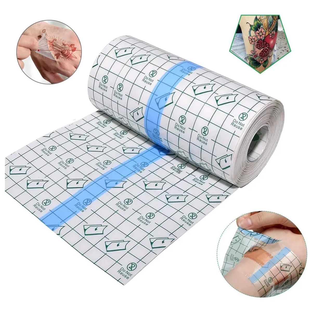 GENERICO - Rollo 20cm ×2m Parche Tatuaje Film Protector Adhesivo