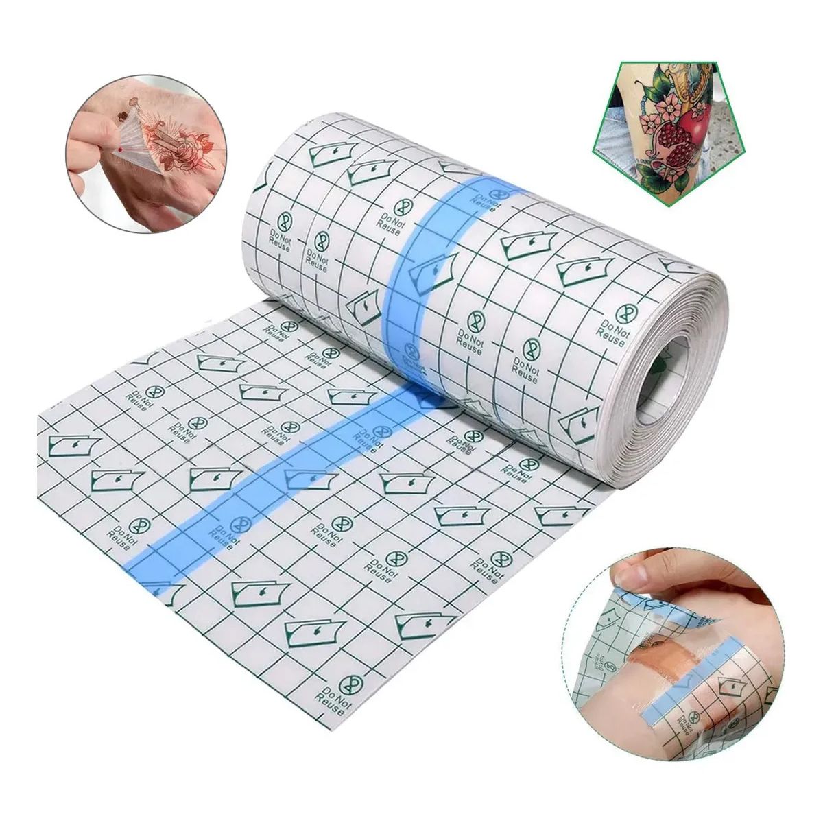 GENERICO - Rollo 20cm ×2m Parche Tatuaje Film Protector Adhesivo