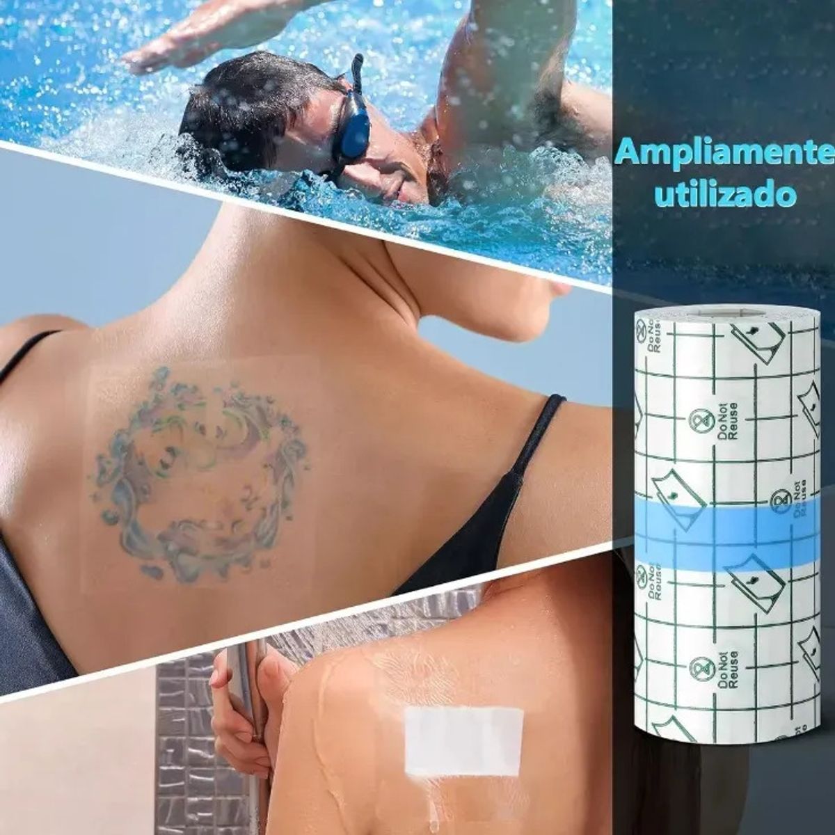 GENERICO - Rollo 20cm ×2m Parche Tatuaje Film Protector Adhesivo