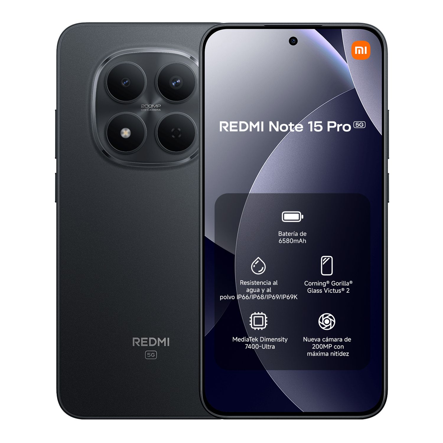 REDMI Note 15 Pro 5G ブラック8RAM256ROM XIAOMI REDMI Note 15 Pro 5G Negro 8GB + 256GB | Falabella Chile