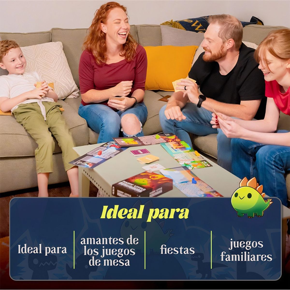 GENERICO - Juego De Mesa Happy Little Dinosaurs Tarjetas Interesante