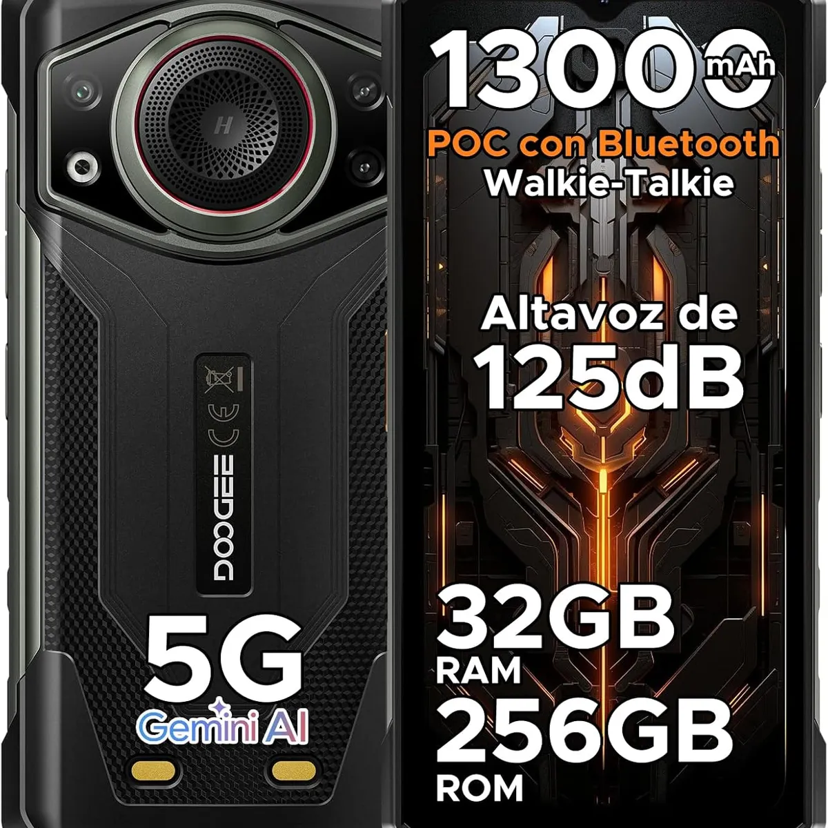 DOOGEE - DOOGEE Fire7 Ultra 5G Celular 32GB+256GB Android 15 Smartphone