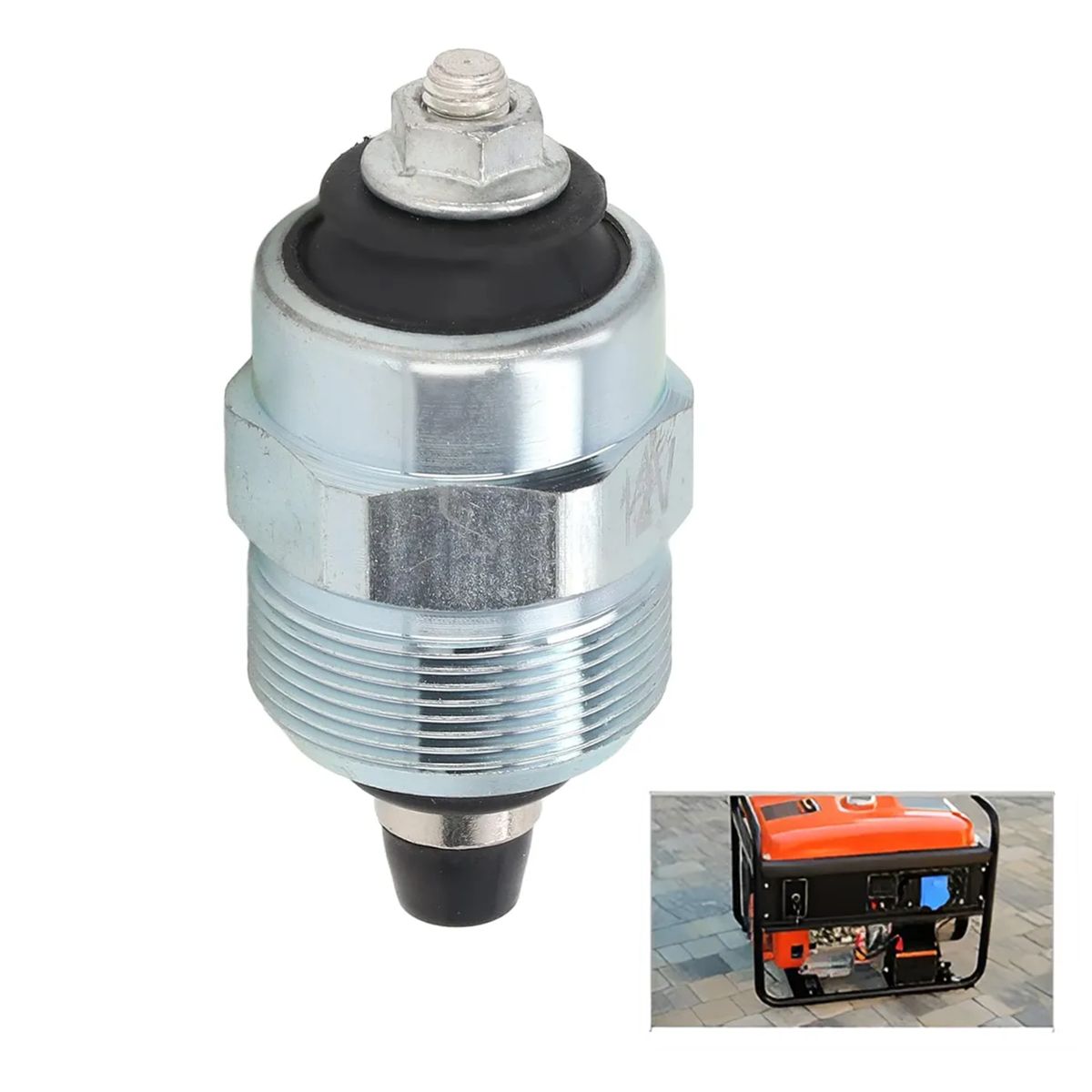 GENERICO - Valvula Solenoide Corta Petróleo Bomba Inyectora 12v
