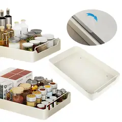KUANGYE - Cajón Telescópico,Autoadhesivo Organizador Deslizable Cajones Cocinabaño 43x20cm