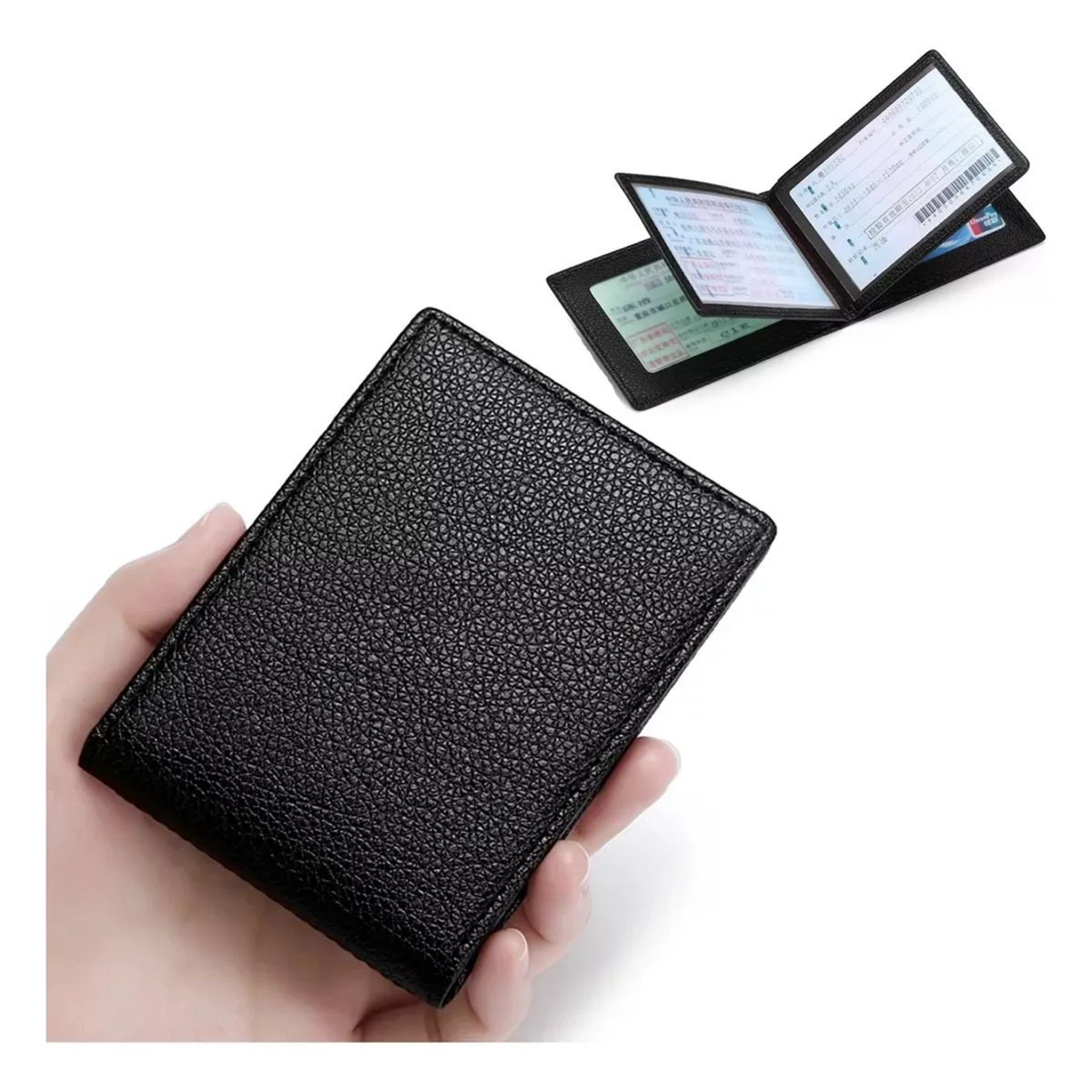 GENERICO - Estuche Organizador Porta Documentos Autos Papeles Vehiculo Negro