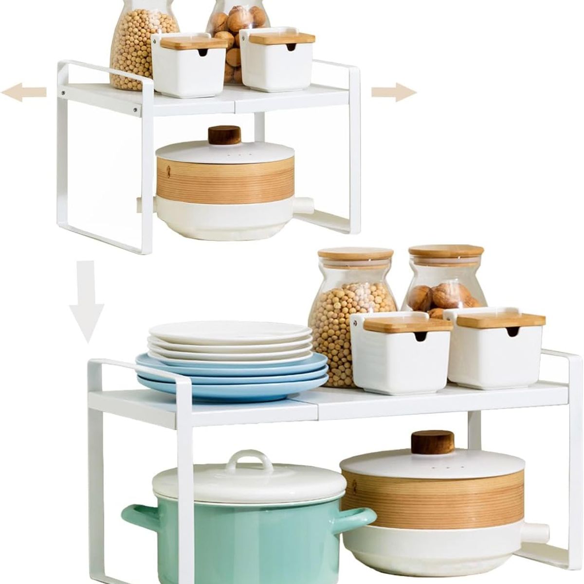 KUANGYE - Estante Repisa Extensible Organizador Cocina Baño Banco