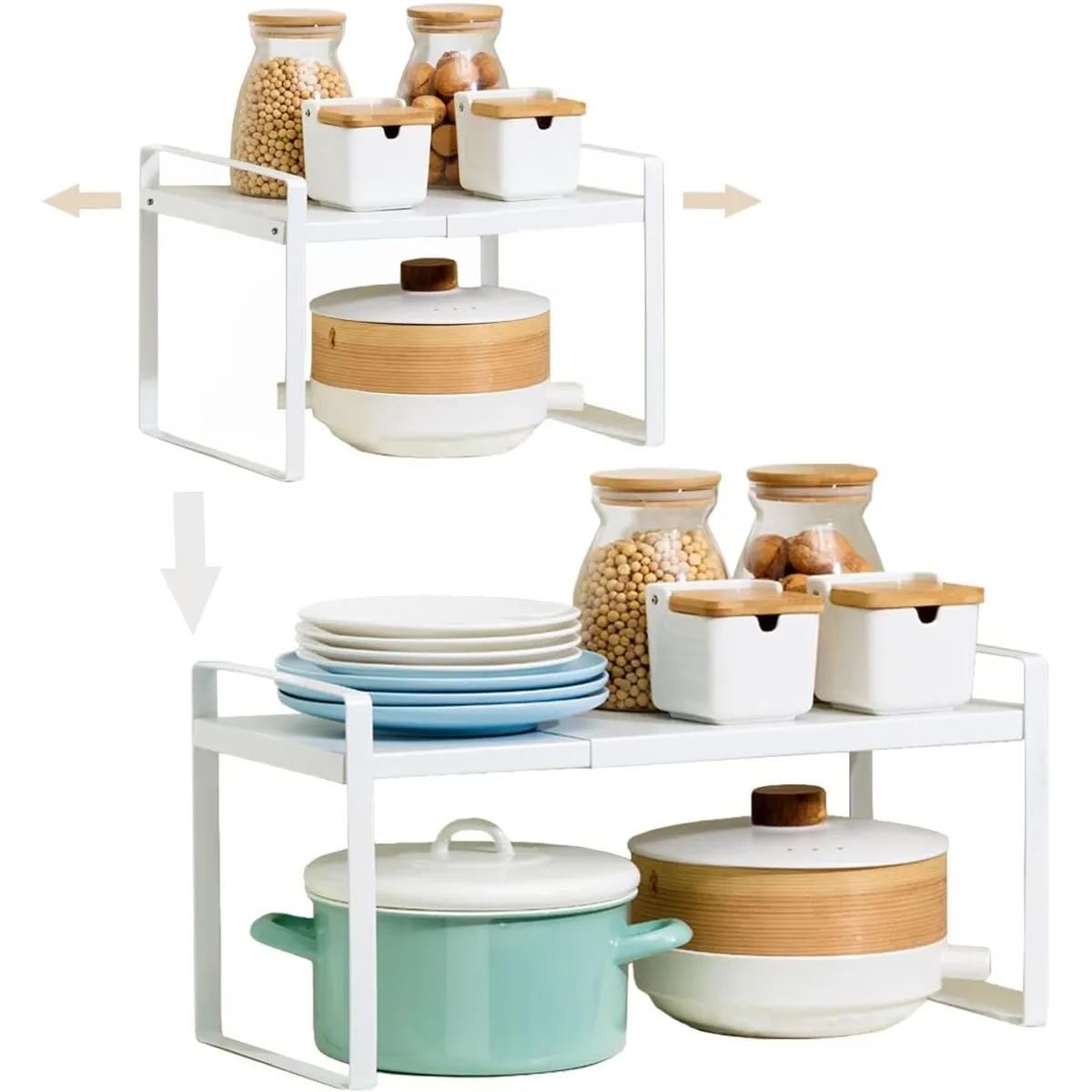 KUANGYE - Estante Repisa Extensible Organizador Cocina Baño Banco