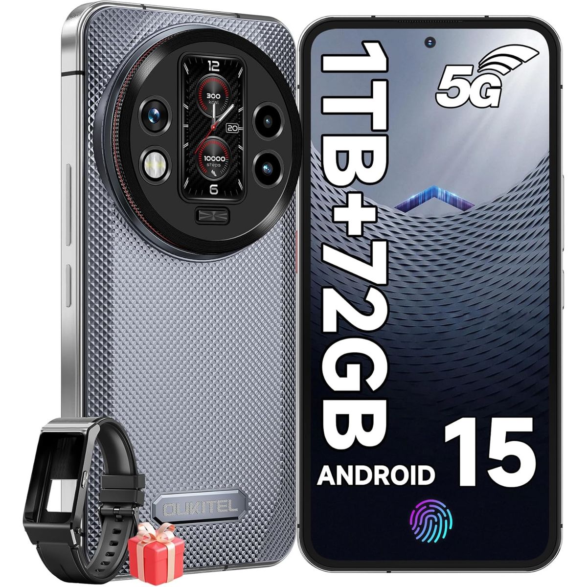 OUKITEL - OUKITEL WP200 Pro 5G Celular 72GB+1TB 108MP Smartphone