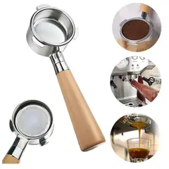 GENERICO - Portafiltro Sin Fondo 51mm Para Cafetera Espresso Delonghi Plata