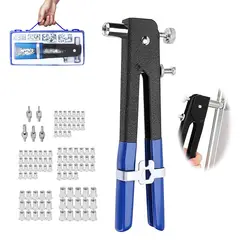 GENERICO - Kit Remachadora Tuerca Piezas M3 A M8 Remache Ciego 106pcs