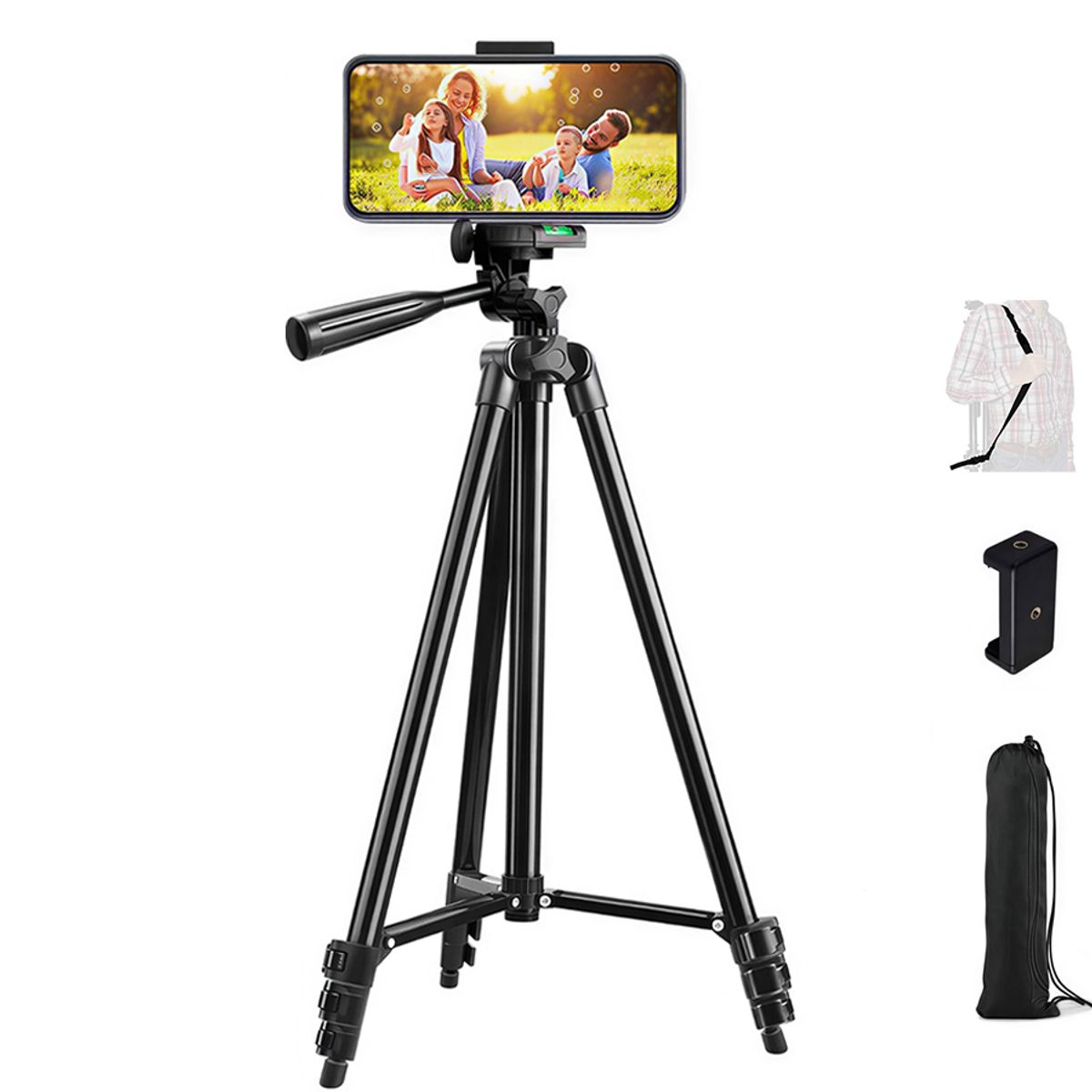 GENERICO - Trípode Profesional Para Celular Cámara Portátil Escalable