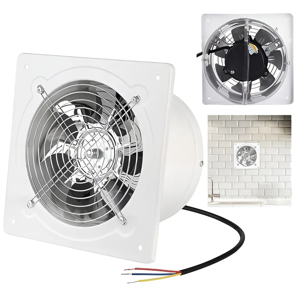 GENERICO - Potente Extractor De Aire Industria Cocina Silencioso De 6in