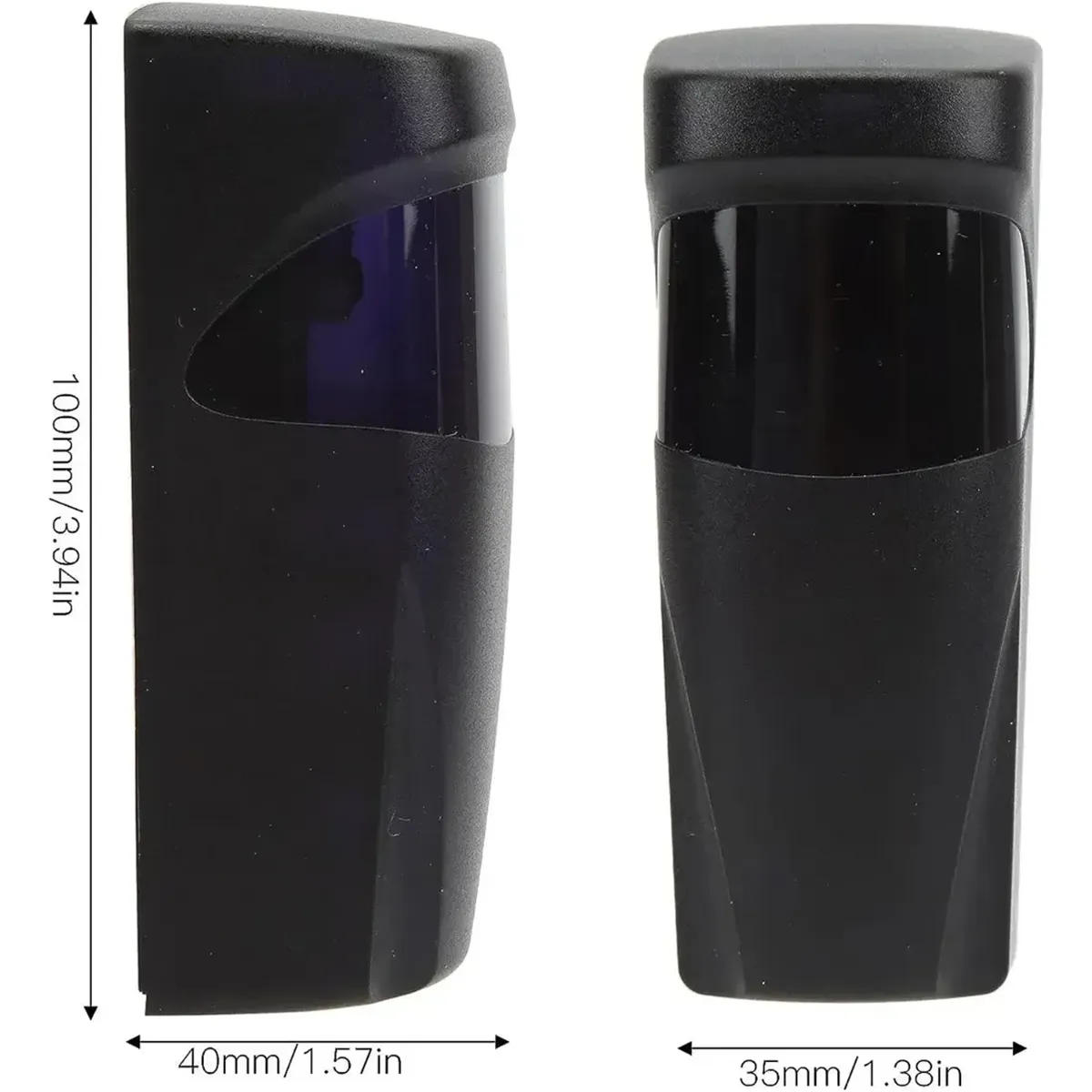 GENERICO - Fotocelda Para Portón Con Receptor Inalambrico Negro