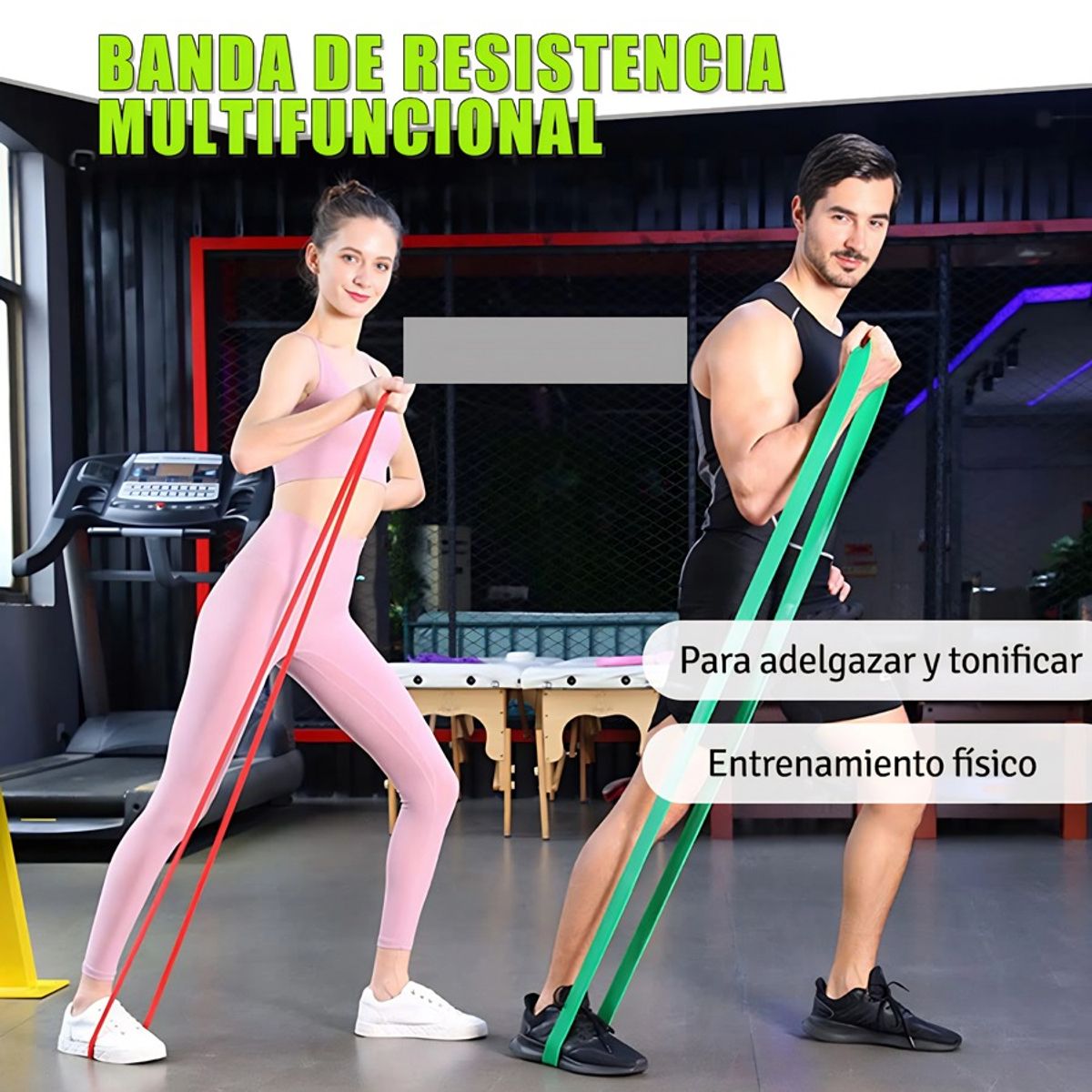 GENERICO - Bandas Elasticas Resistencia Ejercicio Juego De 5 Piezas