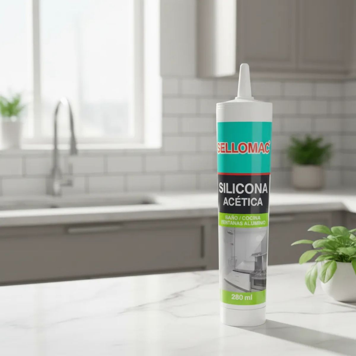 GENERICO - Silicona Acetica Fungicida 280ml Sellomac