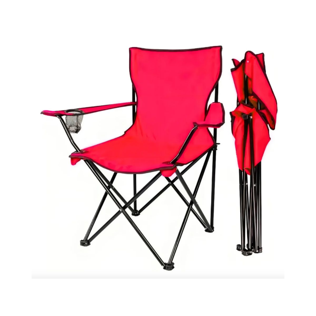 GENERICO - Pack x2 Silla Plegable Y Portátil Para Campamento  Playa Colores Variados