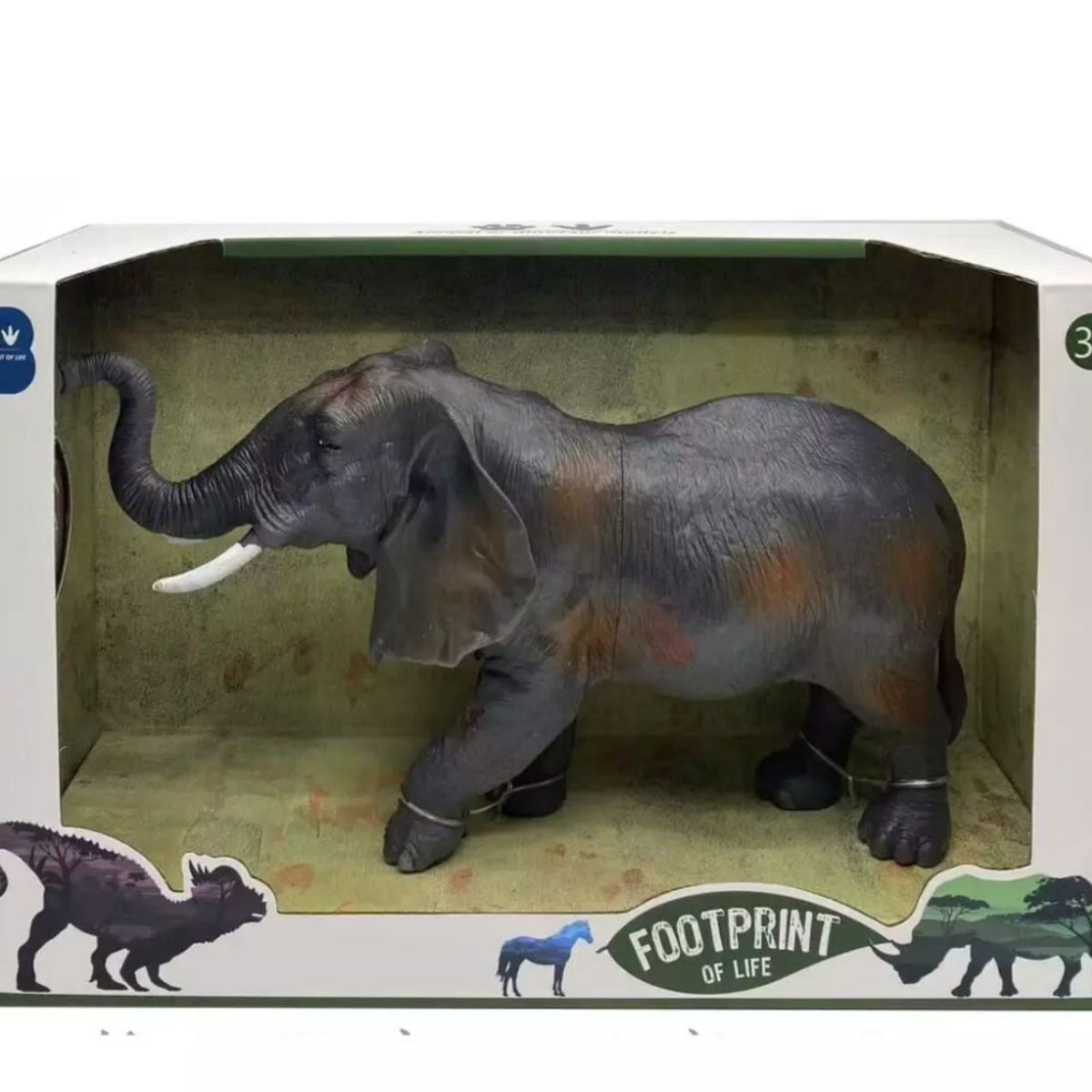GENERICO - Figura elefante realista 14cm Animal Coleccionable
