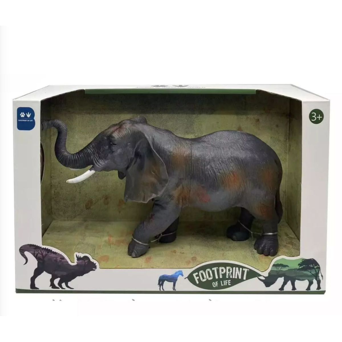 GENERICO - Figura elefante realista 14cm Animal Coleccionable