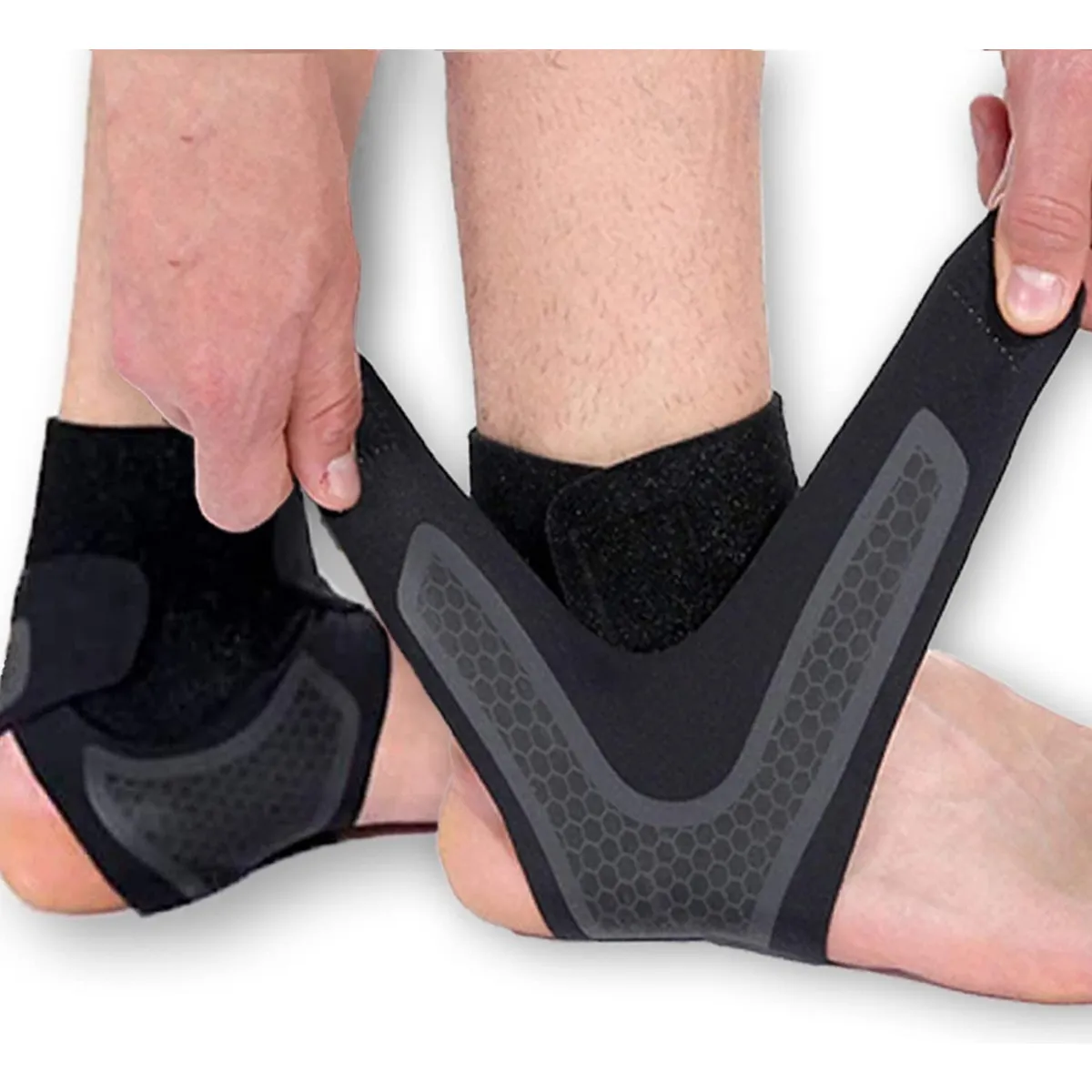 GENERICO - Tobillera Deportiva Ajustable Unisex Black Rehabilitacion Negro