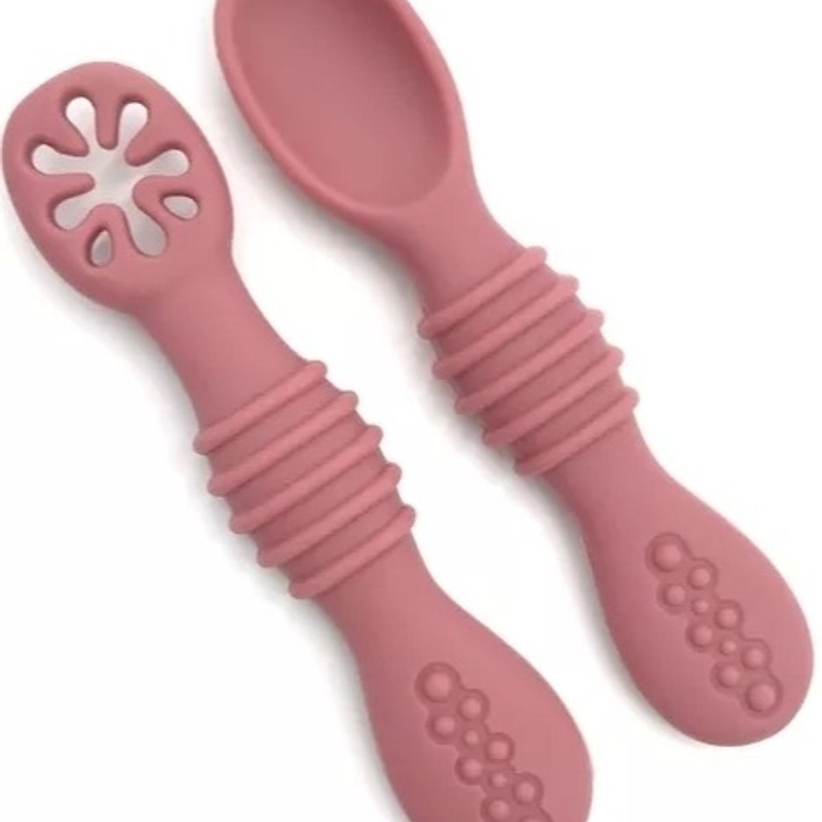 GENERICO - Set De Pre Cucharas De Silicona Aprendizaje Bebé