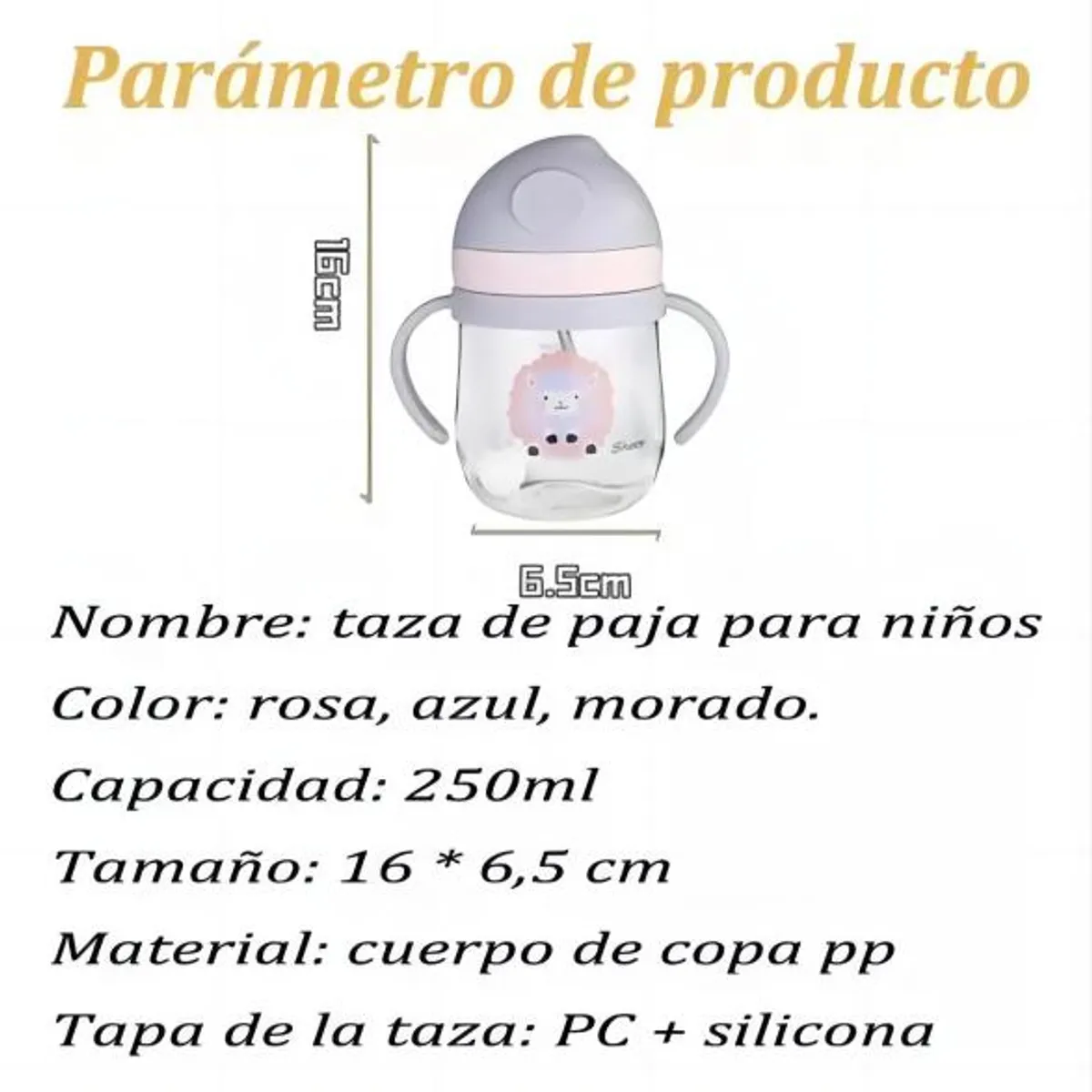 GENERICO - Vaso Entrenador 360 Antiderrames Para Bebés Biberón 250ml