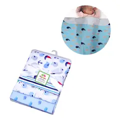 GENERICO - Pack 4 Tutos Pañales Bebe Tela Estampados Mantas Algodon