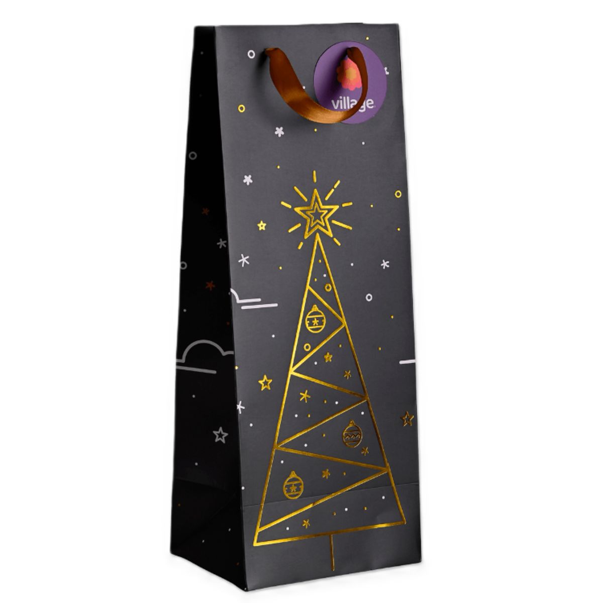 TORRE - Bolsa de Regalo Navidad Botella VILLAGE