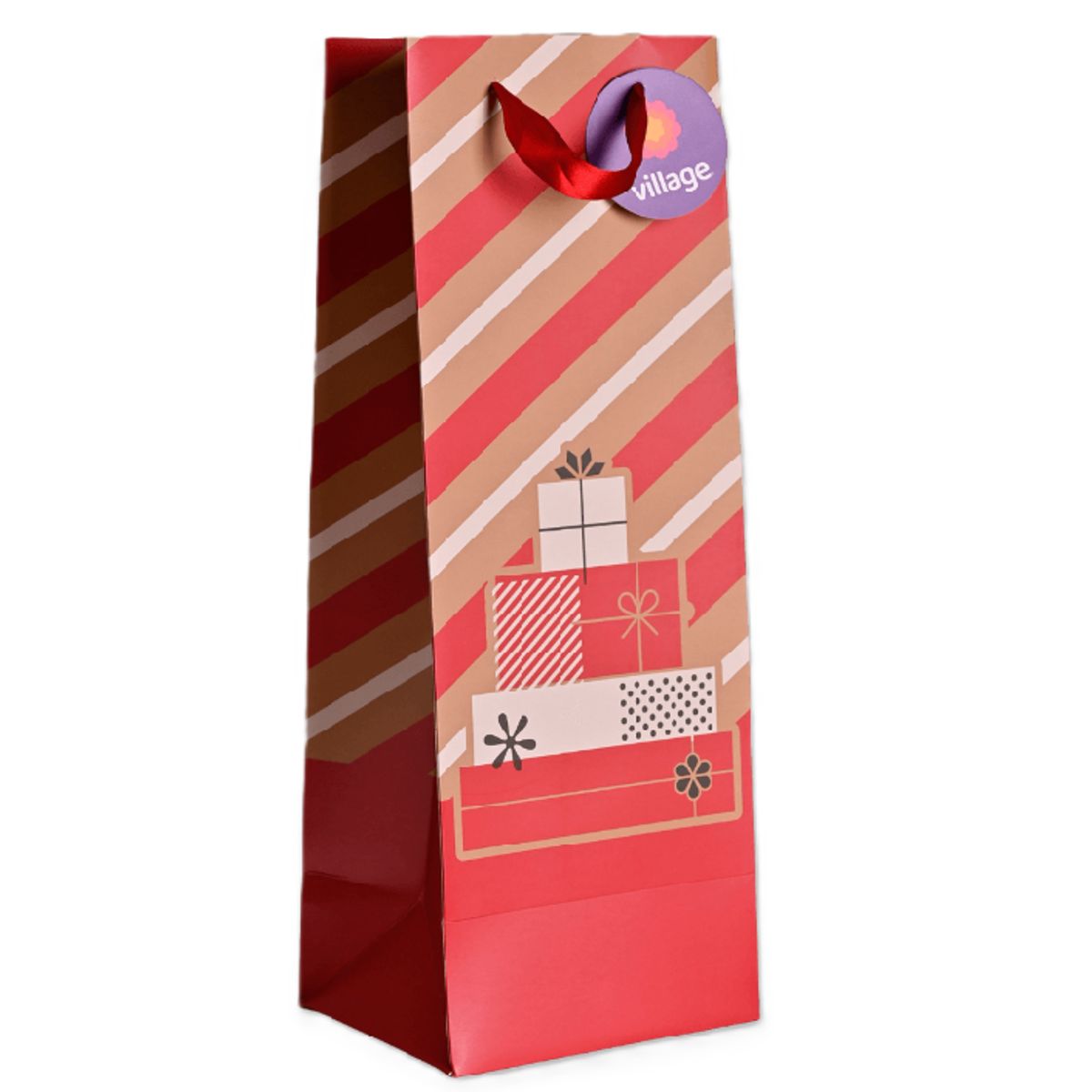 TORRE - Bolsa de Regalo Navidad Botella VILLAGE