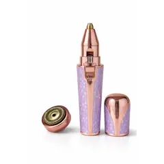 TASBEL - Depiladora Facial Recargable USB 2en1 Cejas Bozo Mujer Indolora Rosa Dorada Variado
