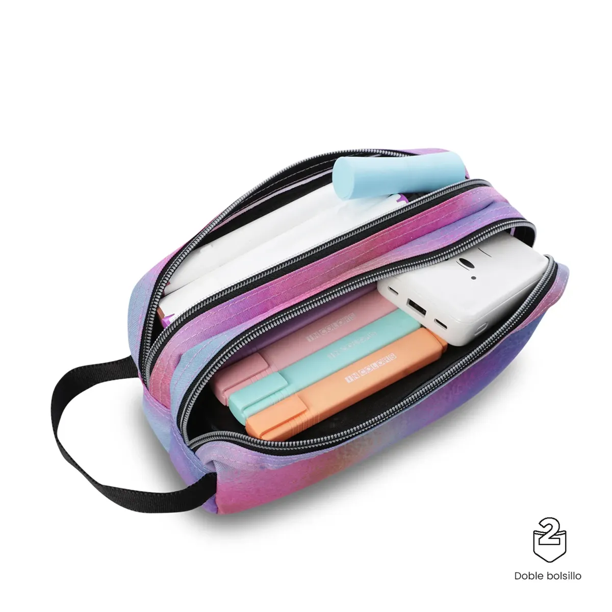 TOTTO - Estuche Escolar Multiuso Cartuchera Escuadra Totto 0IN