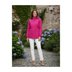 LOOK SHOP - Corta Viento Mujer Parka Liviana Premium Chaqueta Gorro Impe H2