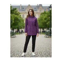 LOOK SHOP - Corta Viento Mujer Parka Liviana Premium Chaqueta Gorro Impe H2