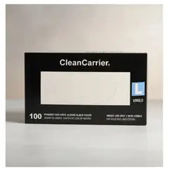 CLEANCARRIER - Guantes Vinilo Negro Sin Polvo 100uds Estilo Y Bioseguridad Talla L