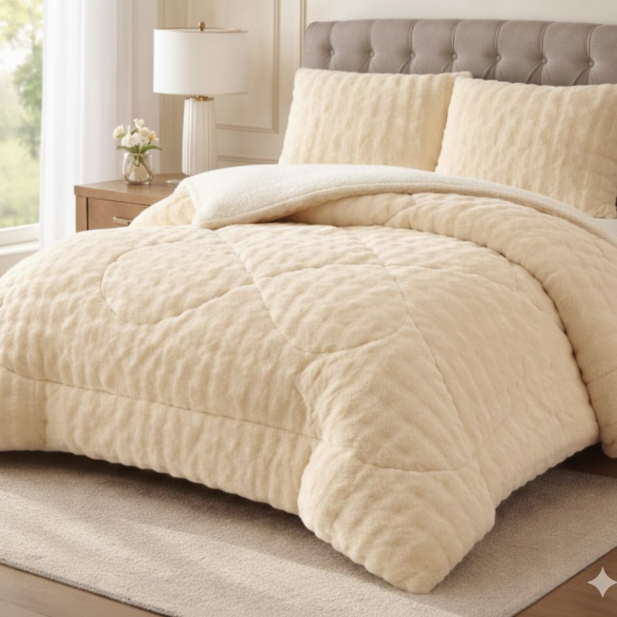 GENERICO - PLUMON CON CHIPORRO KING SUAVE P13L DE CONEJO SUAVE UNICOLOR TFI