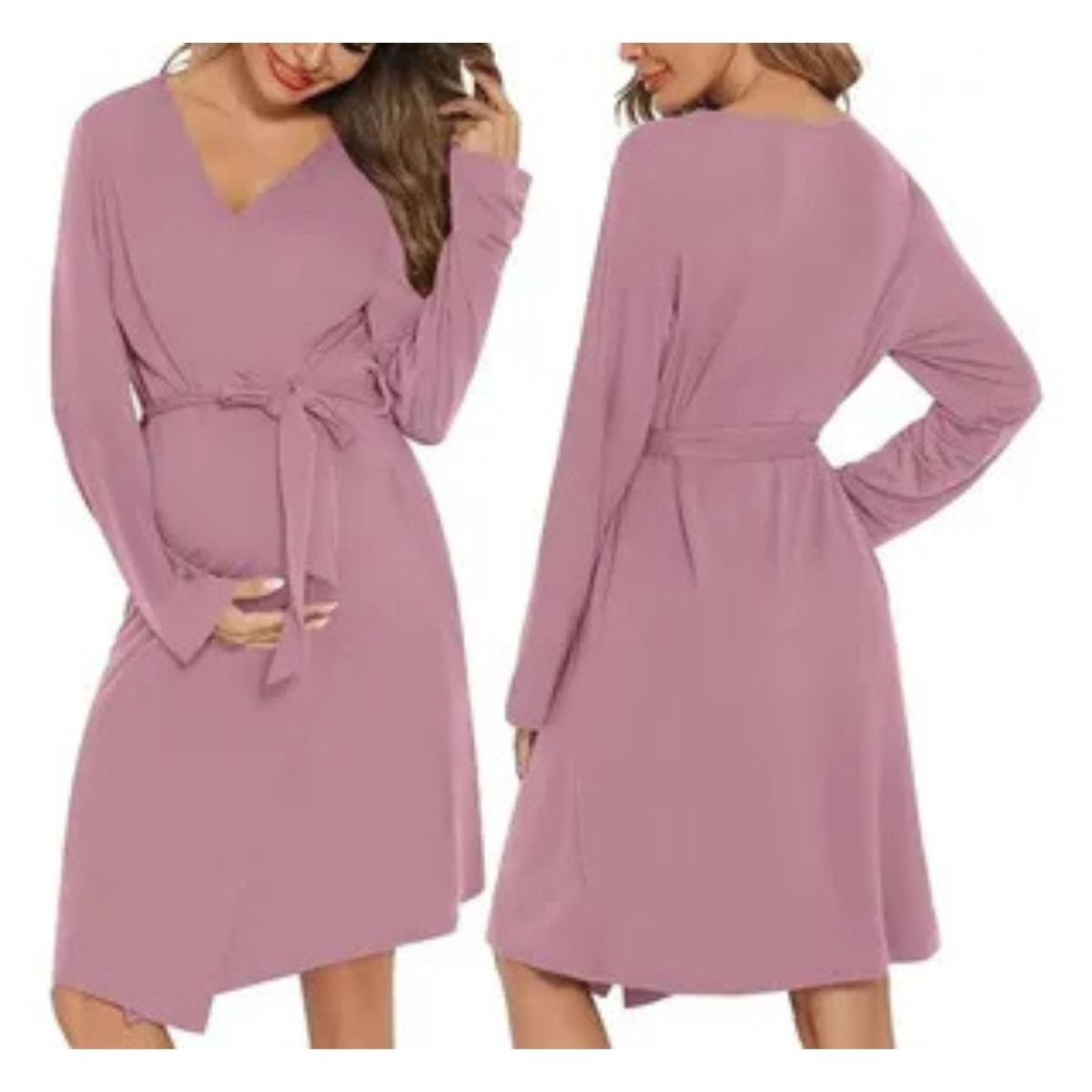 LOOK SHOP - Conjunto Camisa Dormir Más Bata Mujer. Calidad Premium 263