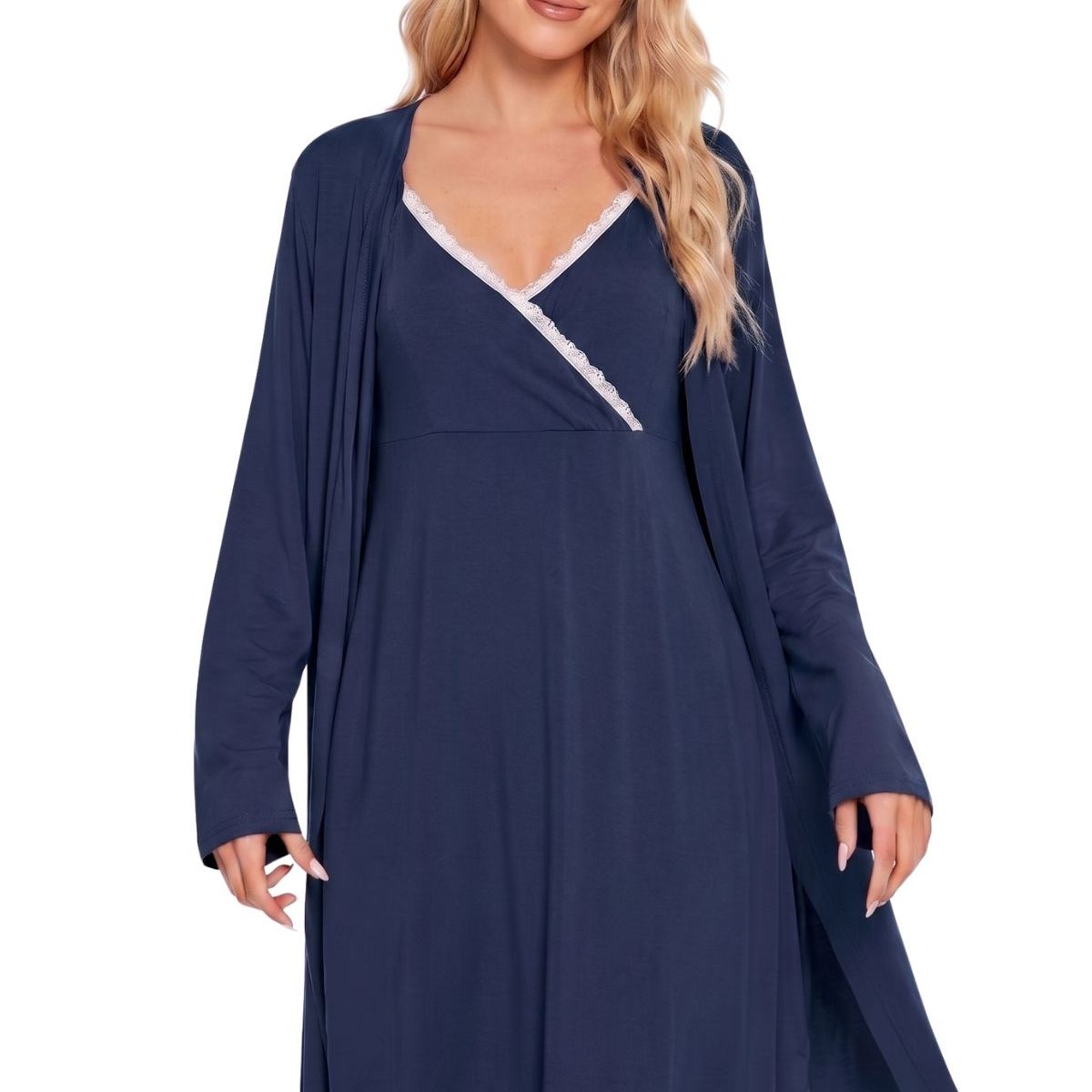 LOOK SHOP - Conjunto Camisa Dormir Más Bata Mujer. Calidad Premium 263
