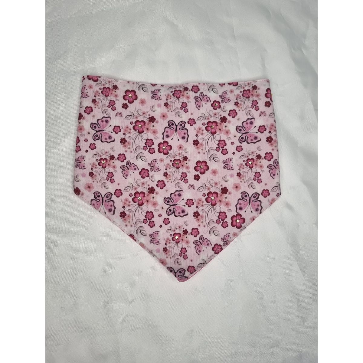 EL MUNDO DE EMMA - Bandana mascota mariposas y flores talla L