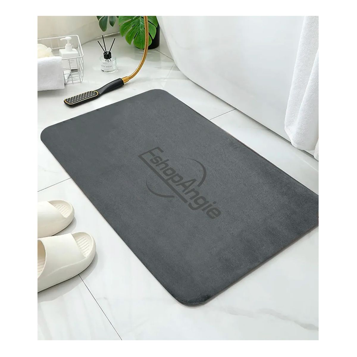 Alfombra De Baño Microfibra Antideslizante Absorbente 78x49, marca ESHOPANGIE - Foto Principal