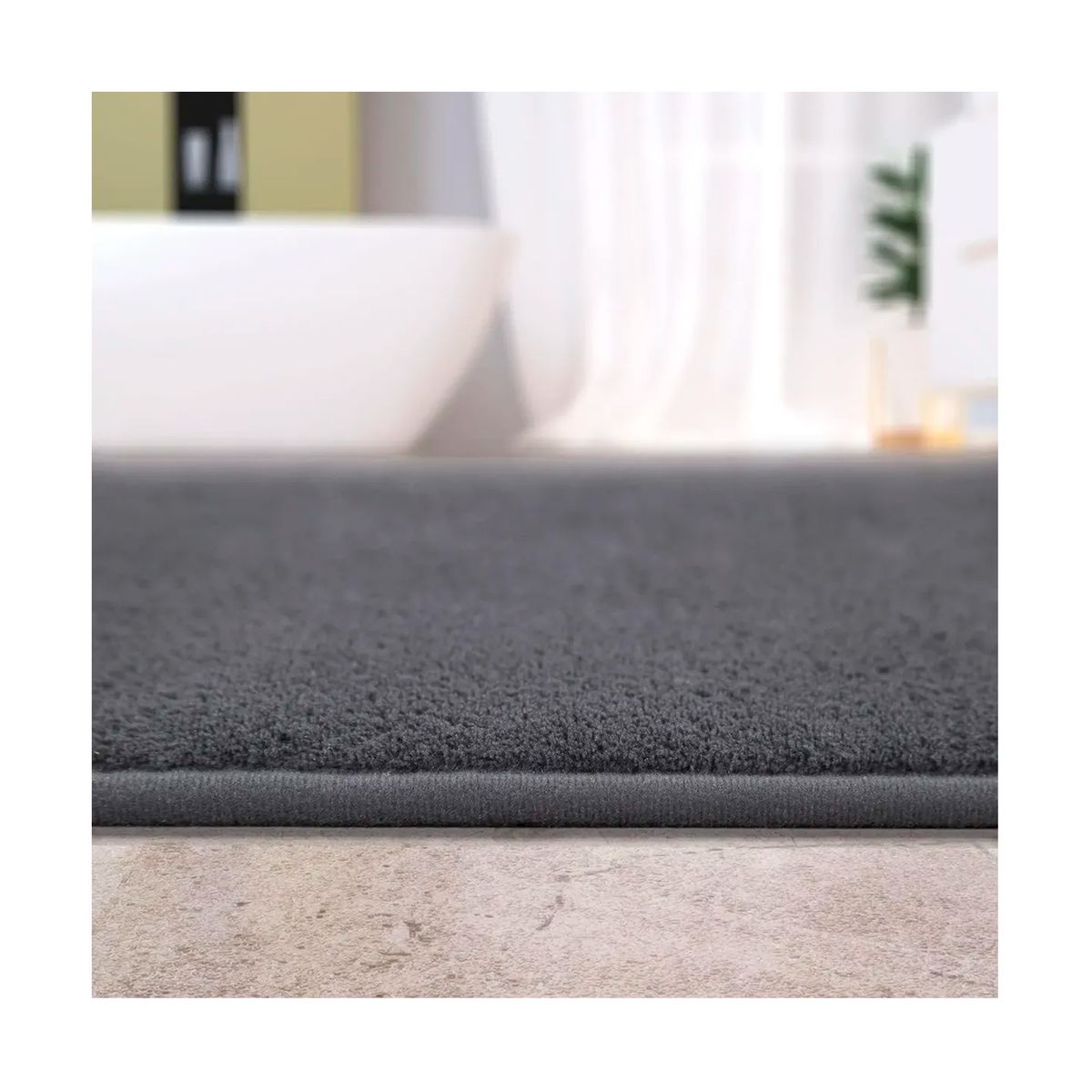 Alfombra De Baño Microfibra Antideslizante Absorbente 78x49, marca ESHOPANGIE - Foto 2