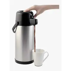 GENERICO - Termo Sifon 1.9lts Agua Caliente 12h Frío 24h Acero Vidrio