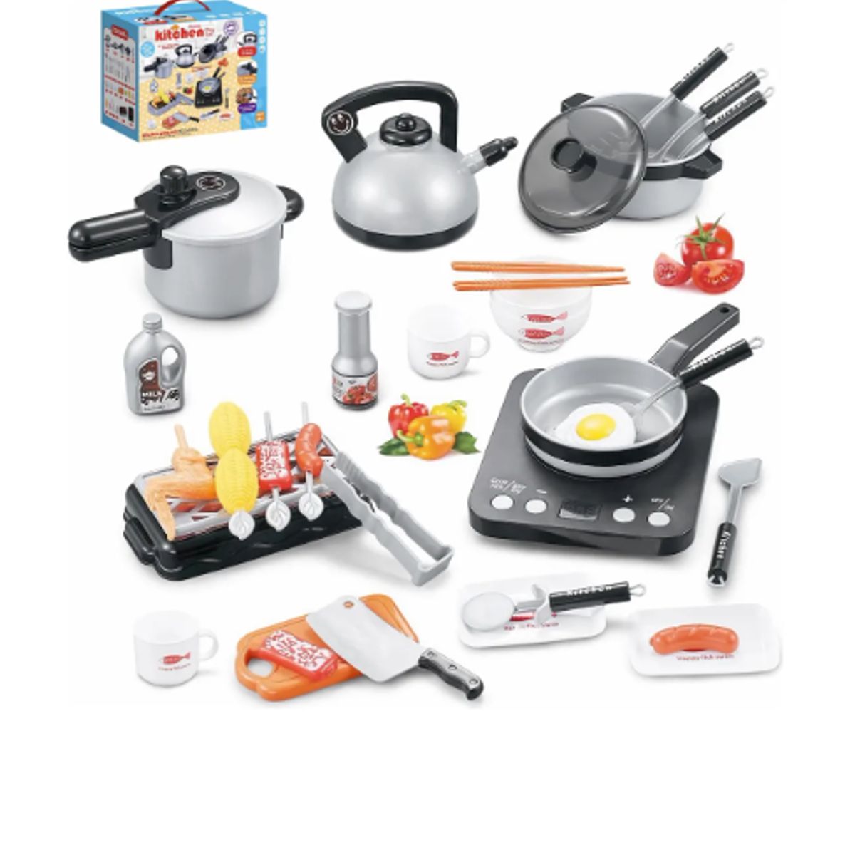 GENERICO - Set De Cocina De Juguete 36pcs Niños Juego De Mini Chef